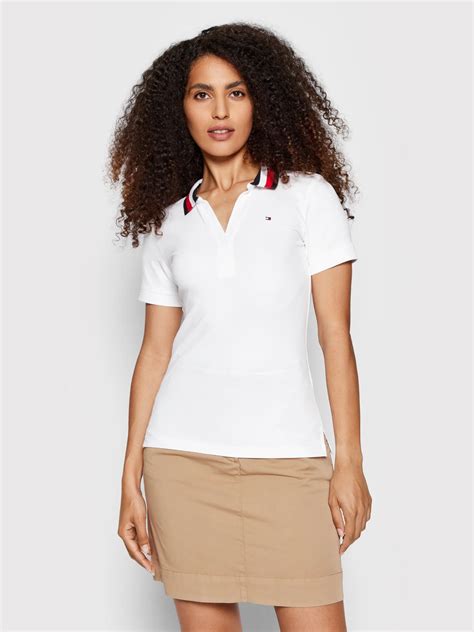 ПОЛО ЖЕНСКОЕ БЕЛОЕ 3059. TOMMY HILFIGER
