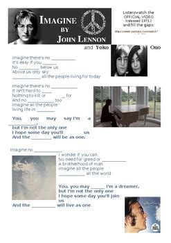 Song IMAGINE by John Lennon and Yoko Ono (1971) + Key by Miss Jessyca