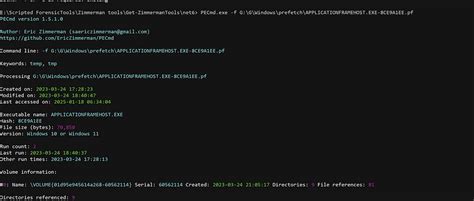 Prefetch Analysis with PECmd and WinPrefetchView
