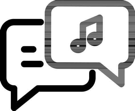 Music or Song message icon in line art. 24361329 Vector Art at Vecteezy