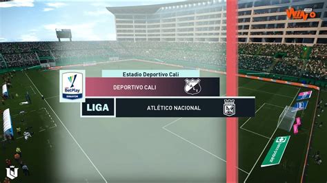 Deportivo Cali Vs Atletico Nacional Liga Betplay 2024 Pes 2021 Youtube