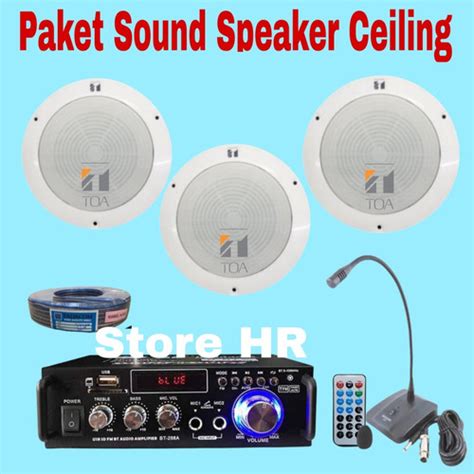 Jual Paket Speaker Ceiling Toa Zs 646r Ampli Mic Meja Cafe Restoran 3