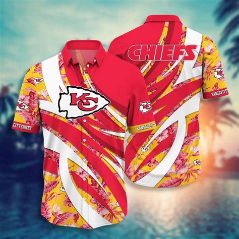 Red Hot Kansas City Chiefs Tropical Hawaiian Shirt ChiefsFam