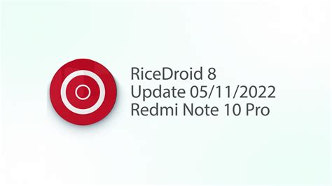 RiceDroid V8 Official For Redmi Note 10 Pro Android 13 YouTube