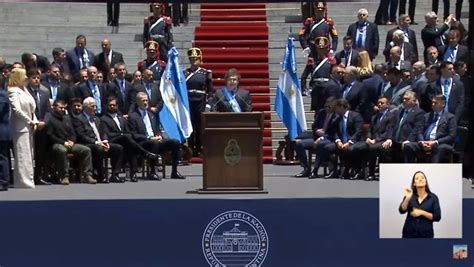 Milei En Su Primer Discurso Como Presidente Hoy Comienza Una Nueva