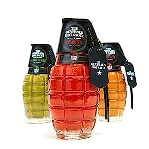 Amazon The General S Hot Sauce Triple Threat Three Oz Bottles Of Gourmet Hot Sauce Made