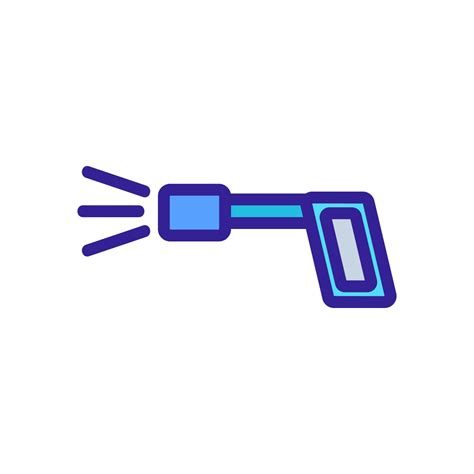 pressure washer gun icon vector outline illustration 9756632 Vector Art ...