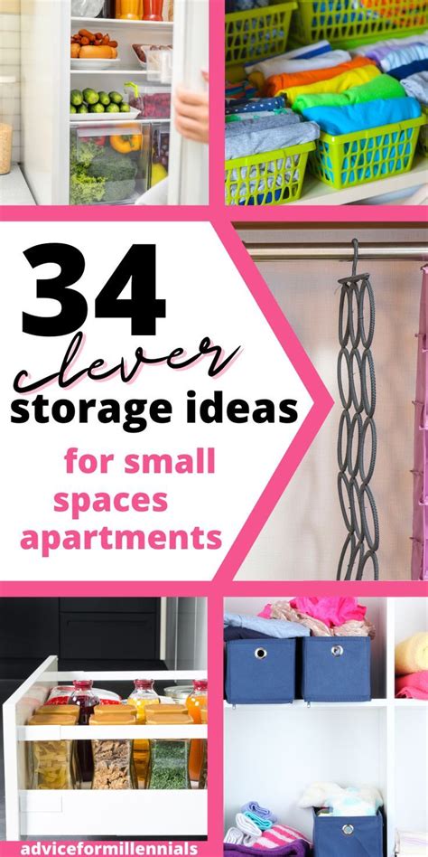 Storage Ideas For Small Spaces Genius Small Apartment Organization Small Apartment Ideas