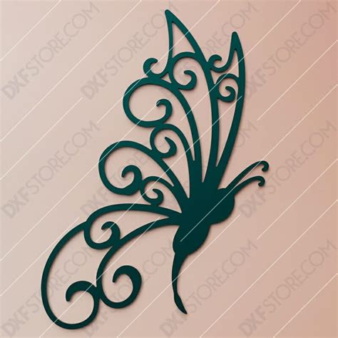 Free DXF File Butterfly Template Plasma Cut DXF File Cut Ready For