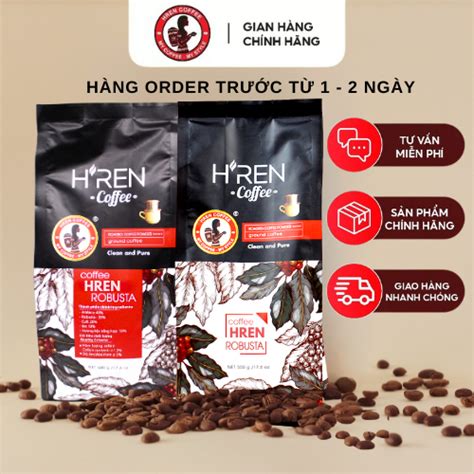 Cà Phê Hạt H'ren Robusta 500gr (Rang MỘC) - Cà Phê Hàng Hạt Buôn Mê ...