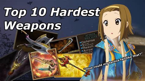 Top Hardest Weapons To Obtain In Musou Games Youtube