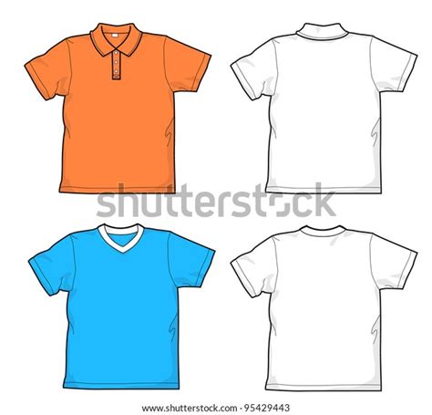 T Shirt Polo Shirt Stock Vector Royalty Free 95429443 Shutterstock