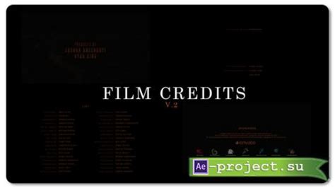 Videohive Film Credits V Project For After Effects