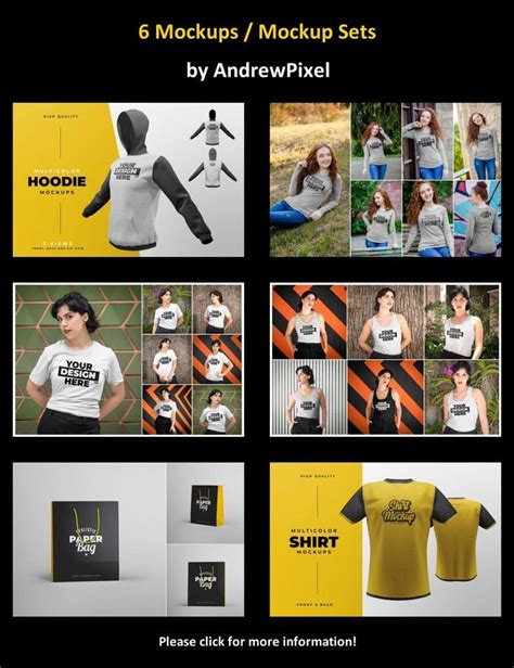 6 Mockups Mockup Sets By AndrewPixel Mockup Mockup MockupDesign