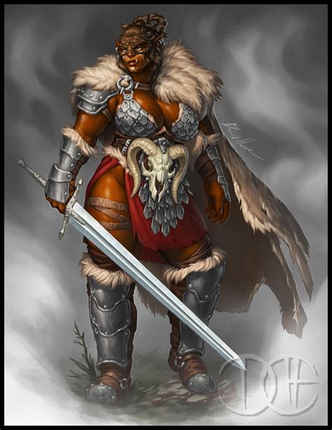 Ulla Half Orc Barbarian By Trollfeetwalker On Deviantart Half Orc