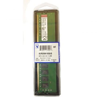 Kingston 8GB 2400 DDR4 2400Mhz 288 Pin UDIMM Desktop Value Ram KVR24N17S8/8