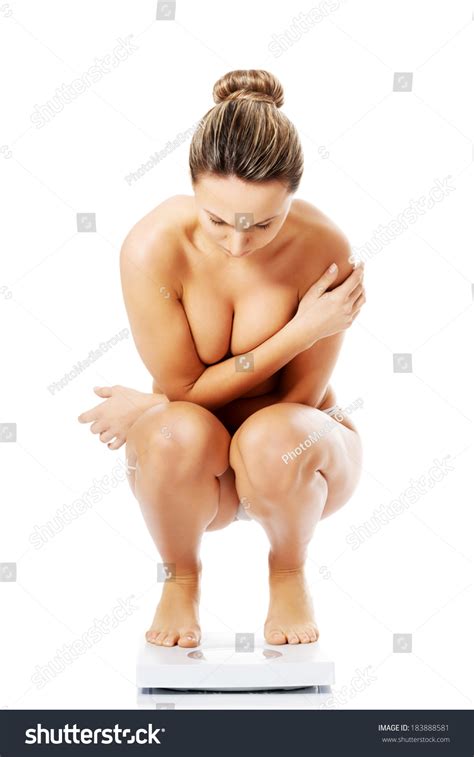 Naked Woman On Scope Isolated On Stock Photo Shutterstock
