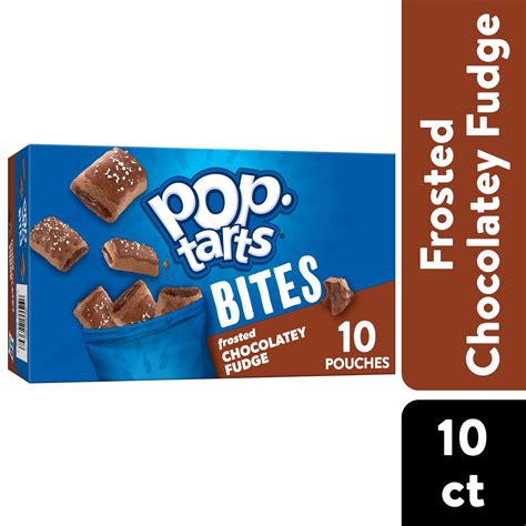 Pop Tarts Frosted Chocolatey Fudge Baked Pastry Bites Shelf Stable