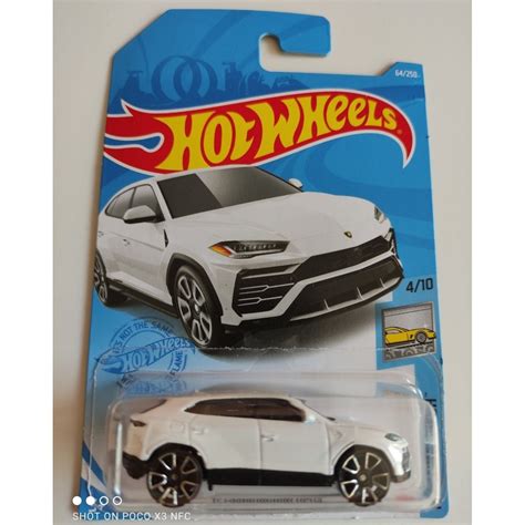 Hot Wheels Lamborghini Urus Branca Shopee Brasil