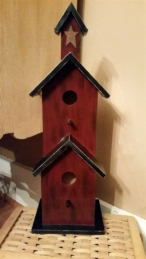 Wood Birdhouses Tuscan House Primitive Crafts Country Decor Artsy