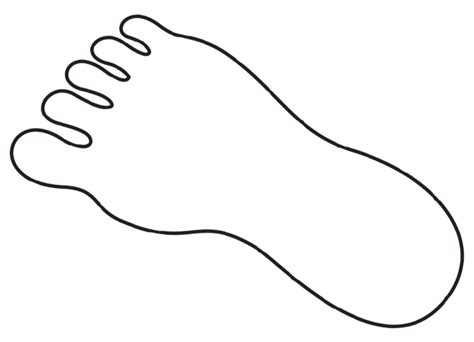 Outline Of Footprint | Free download on ClipArtMag