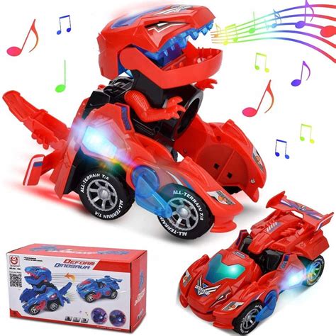 Auto DINOZAUR ROBOT jeździ świeci gra Transformuje 9890603828