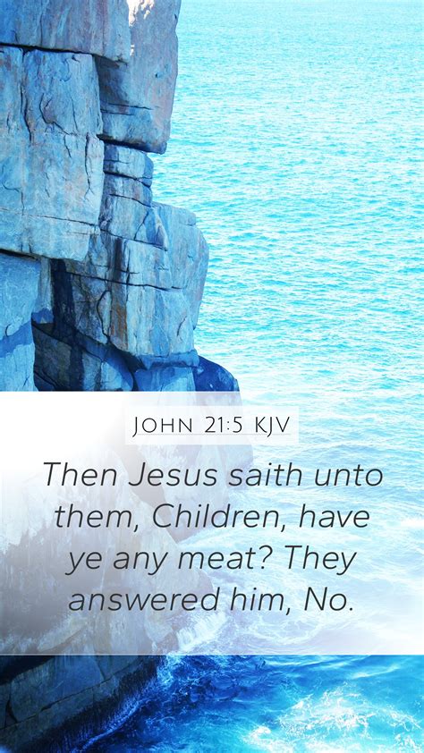 John Kjv Mobile Phone Wallpaper Then Jesus Saith Unto Them