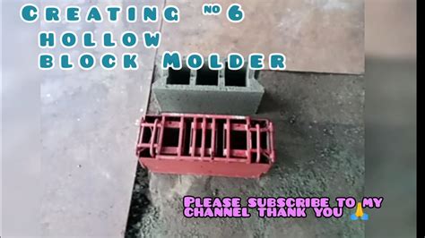 Creating 6 Hollow Block Molder Youtube