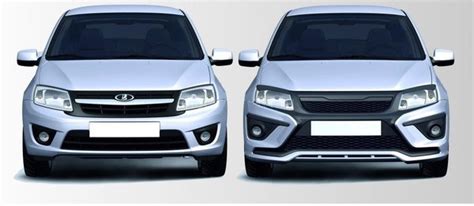Новый бампер на Гранту в стиле X-RAY — Lada Гранта Лифтбек (1G), 1,6 л ...