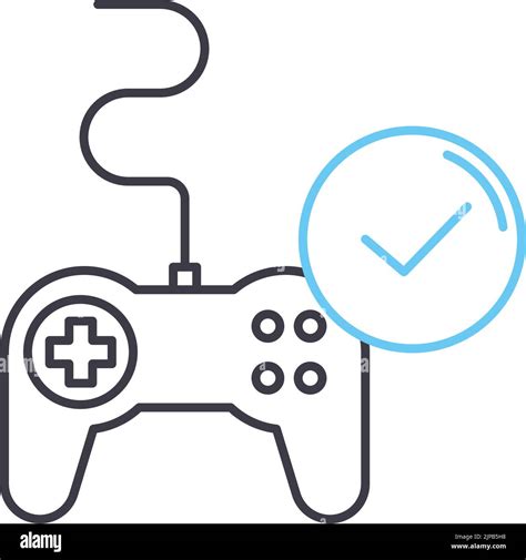 Gamfication Line Icon Outline Symbol Vector Illustration Concept