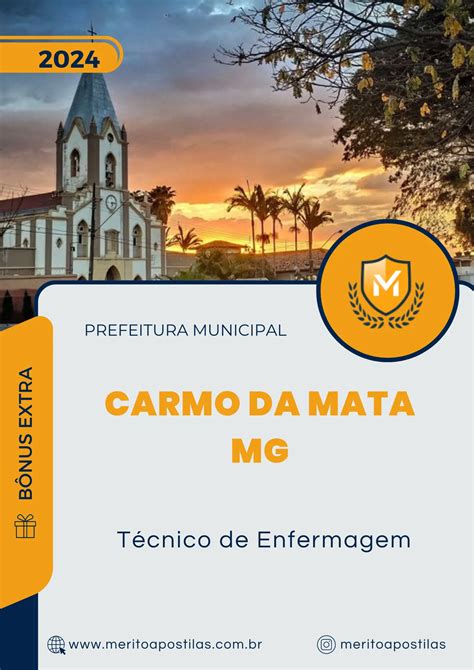 Apostila T Cnico De Enfermagem Prefeitura De Carmo Da Mata Mg