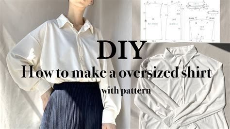 Diyhow To Make A Oversized Shirtオーバーサイズシャツの作り方 Youtube