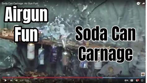 Air Gun Fun Shooting Soda Cans YouTube