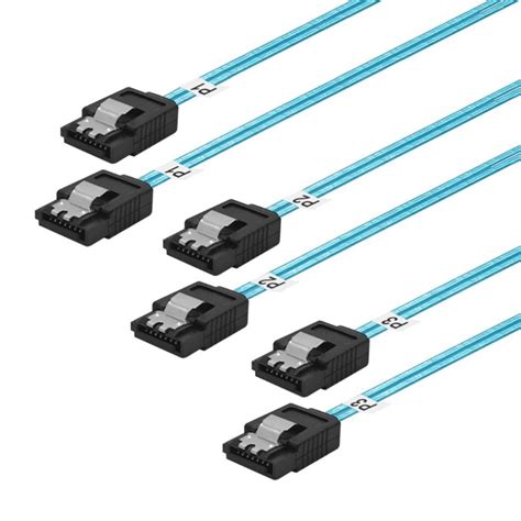 Amazon.com: ADCAUDX SATA-III Cable:12 Inches,3 Pack SATA 6Gbps Cables ...