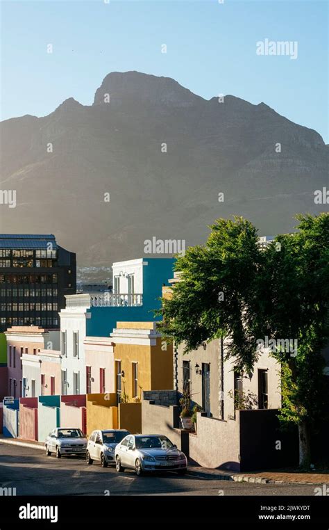 Bo Kaap Neighbourhood Cape Town Western Cape South Africa Stock