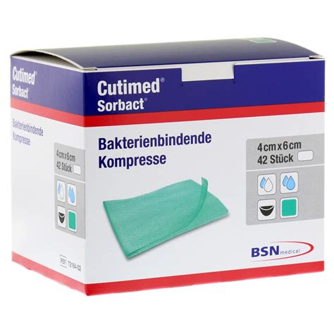 Cutimed Sorbact Kompressen X Cm St Ck Medpex