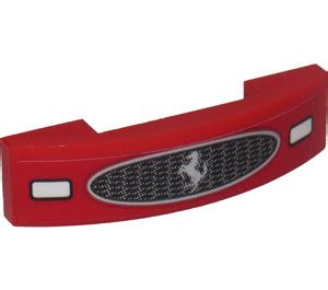 LEGO Slope 1 X 4 Curved Double With Car Grille And Ferrari Logo Sticker