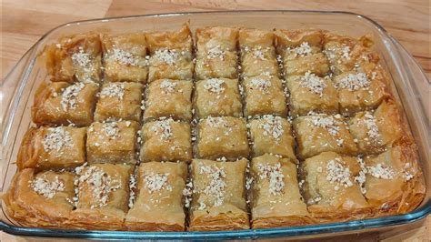 recette BAKLAWA turc ultra facile avec tous les détails pâte filo