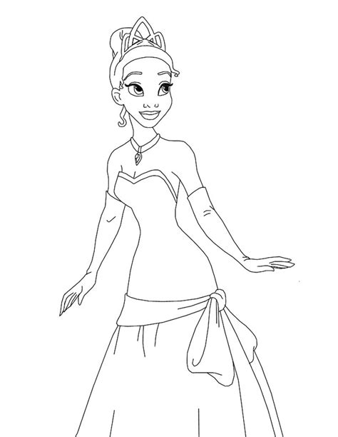 Tiana the princess coloring pages - Hellokids.com