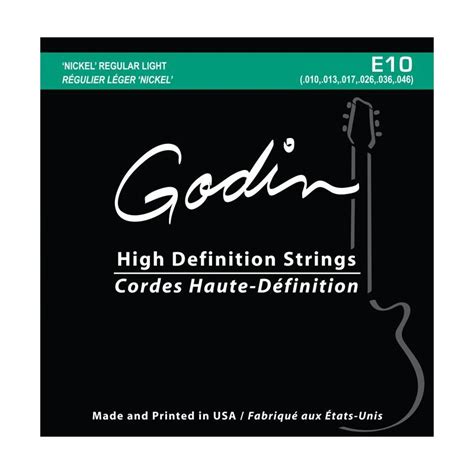 Godin E10 008964 струны для электрогитары 10-46, никель. NEOPIX.RU ...