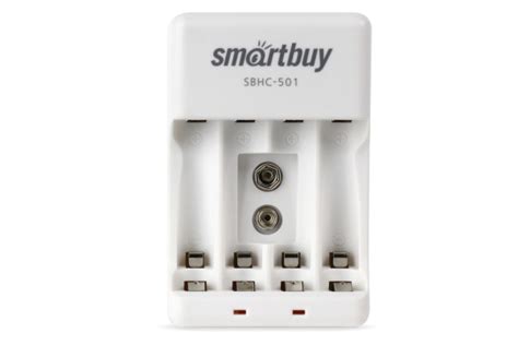 Зарядное устройство 4xAAA, 4xAA, 6F22 SmartBuy SBHC-501