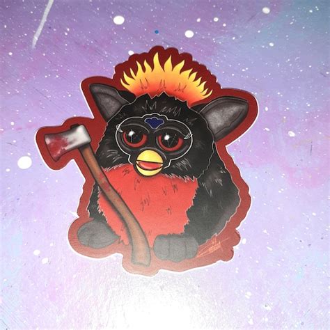 Evil Furby Sticker / Die Cut Vinyl Decal / Creepy Cute Gothic - Etsy