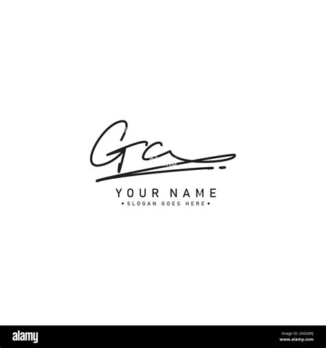 GC Handwritten Signature Logo Vector Logo Template For Beauty