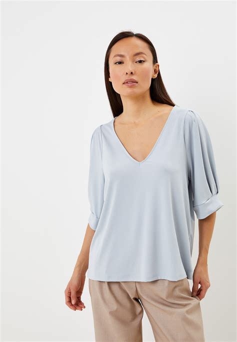 Блуза Banana Republic, цвет: голубой, RTLABH376901 — купить в интернет ...