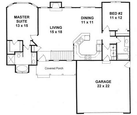 Two Bedroom Ranch Floor Plans | online information