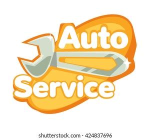 Auto Service Logo Vector Flat Illustration Stock Vector (Royalty Free ...