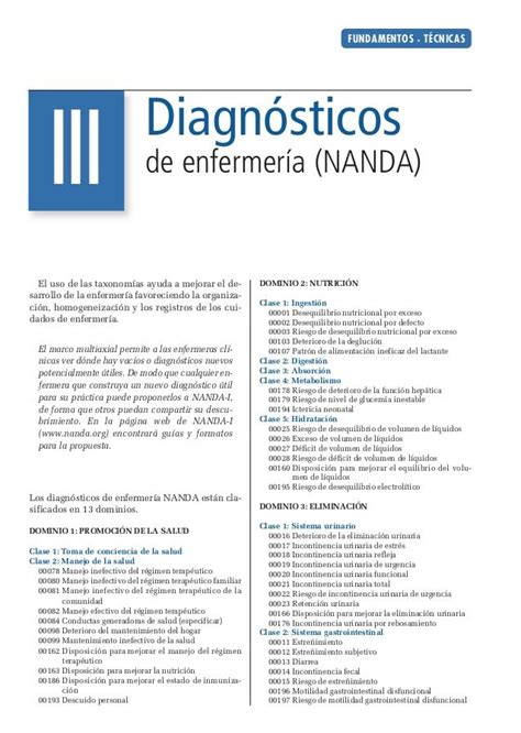 Fundamentos · TÉcnicas Diagnósticos De Enfermería Nanda El Uso De Las…