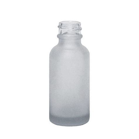 1 Oz Frosted Boston Round Glass Bottle W White Fine Mist Sprayer High Quality Boston Round Glass