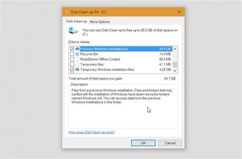 disk cleanup