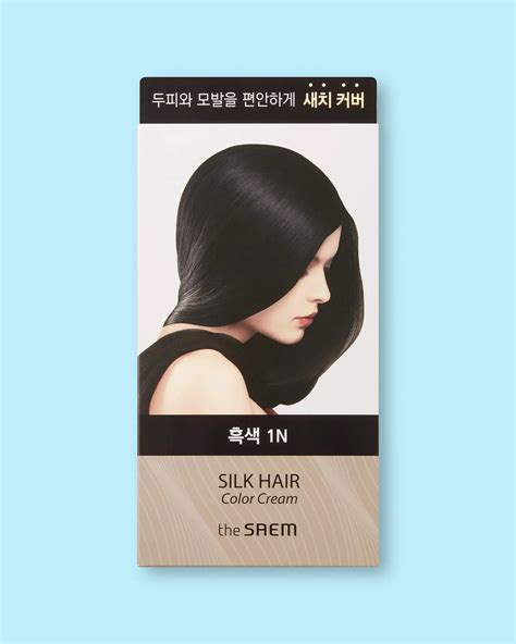 The Saem Cremefarbe für Haare Silk Hair Color Cream Gray Hair Cover ...